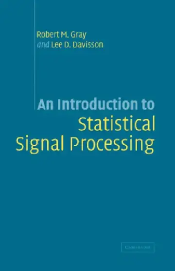 Cover of An Introduction to Statistical Signal Processing