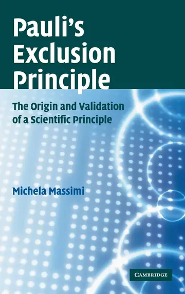 Cover of Pauli's Exclusion Principle