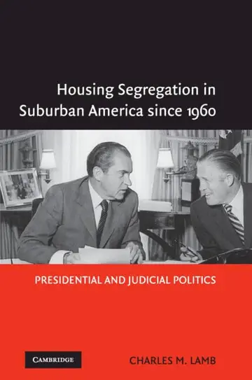 Cover of Housing Segregation in Suburban America since 1960