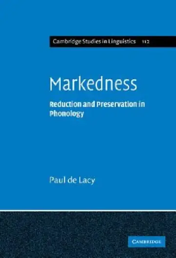 Cover of Markedness