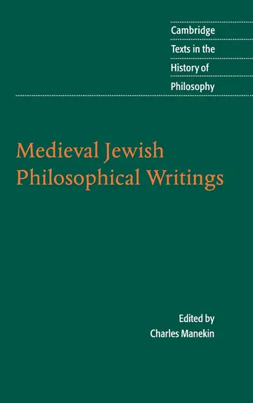 Cover of Medieval Jewish Philosophical Writings