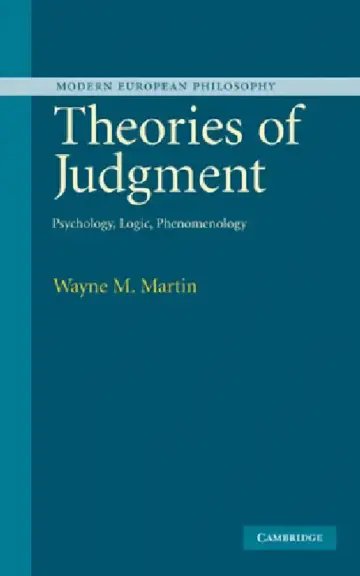 Cover of Theories of Judgment