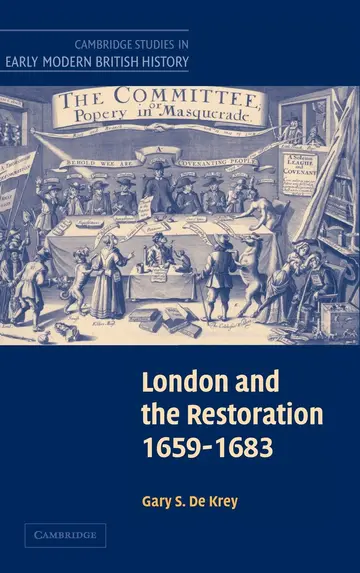 Cover of London and the Restoration, 1659–1683