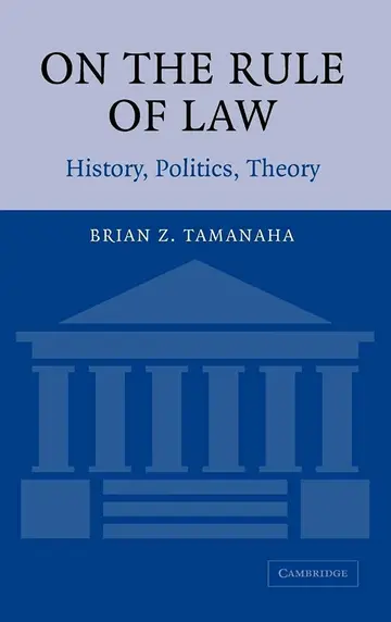 Cover of On the Rule of Law