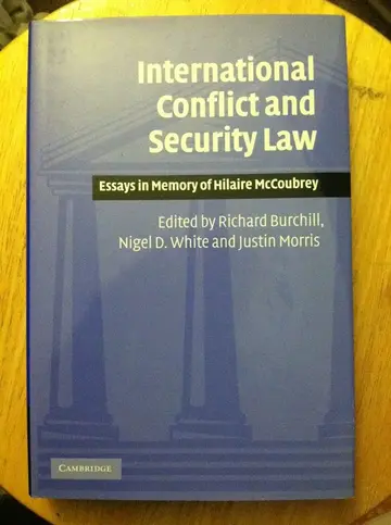 Cover of International Conflict and Security Law