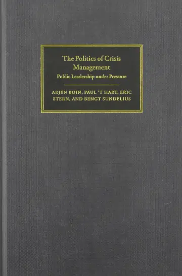Cover of The Politics of Crisis Management