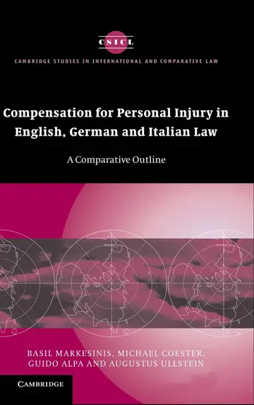 Cover of Compensation for Personal Injury in English, German and Italian Law