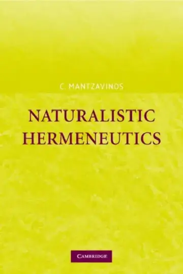 Cover of Naturalistic Hermeneutics