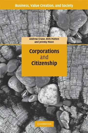 Cover of Corporations and Citizenship