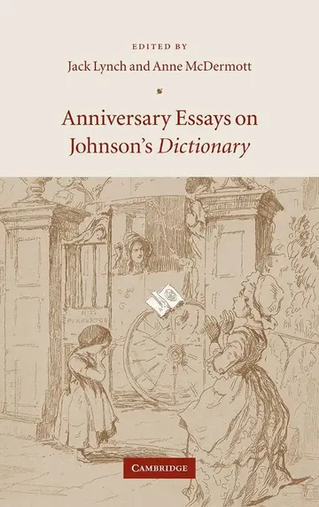Cover of Anniversary Essays on Johnson's Dictionary