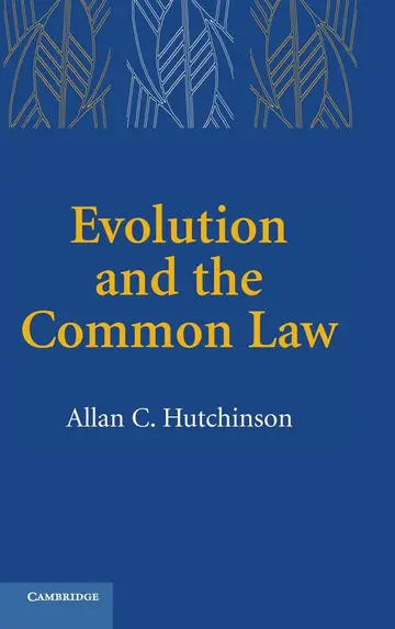 Cover of Evolution and the Common Law