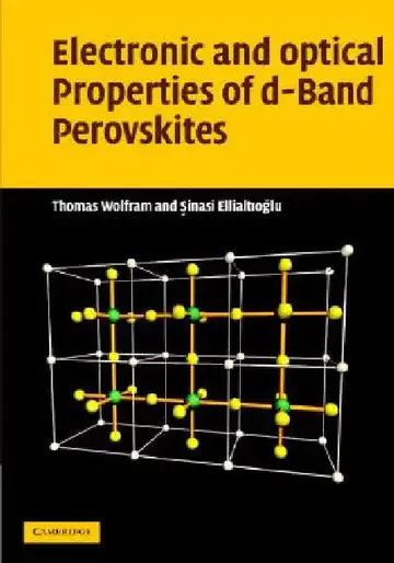 Cover of Electronic and Optical Properties of d-Band Perovskites