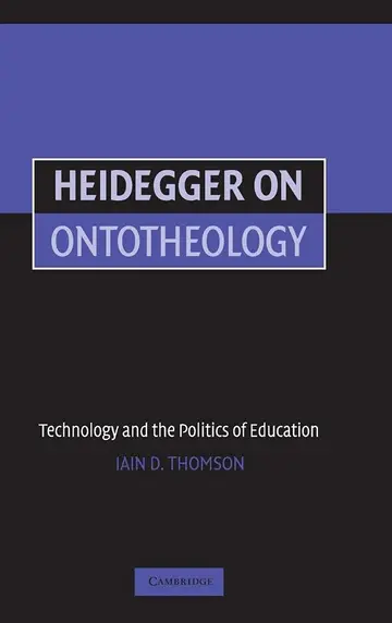 Cover of Heidegger on Ontotheology