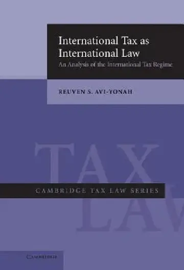 Cover of International Tax as International Law
