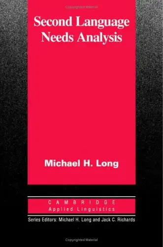 Cover of Second Language Needs Analysis