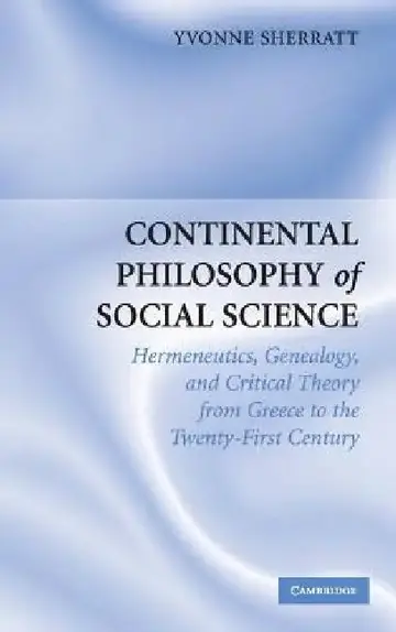Cover of Continental Philosophy of Social Science