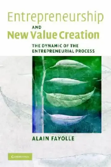 Cover of Entrepreneurship and New Value Creation