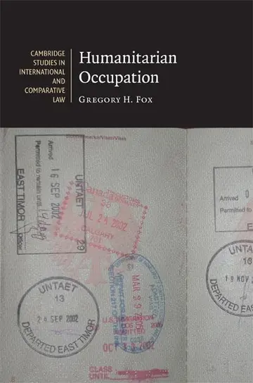 Cover of Humanitarian Occupation