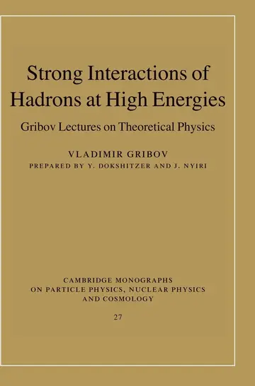 Cover of Strong Interactions of Hadrons at High Energies