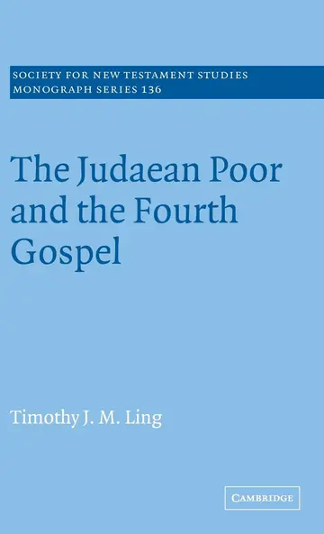Cover of The Judaean Poor and the Fourth Gospel