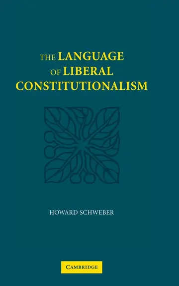 Cover of The Language of Liberal Constitutionalism