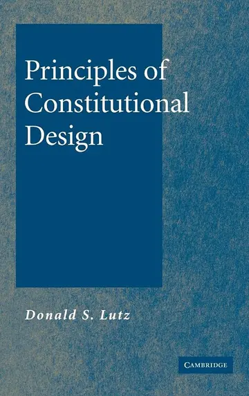 Cover of Principles of Constitutional Design