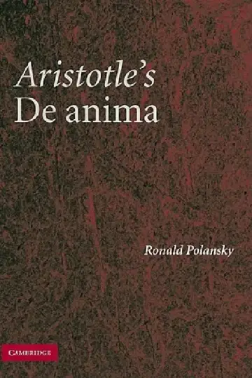 Cover of Aristotle's de Anima