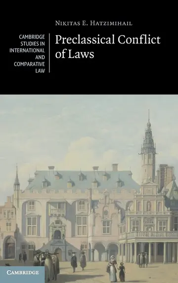 Cover of Preclassical Conflict of Laws