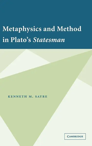 Cover of Metaphysics and Method in Plato's Statesman