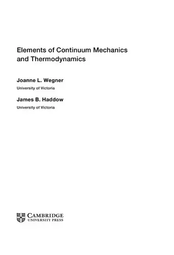 Cover of Elements of Continuum Mechanics and Thermodynamics