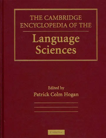 Cover of The Cambridge Encyclopedia of the Language Sciences