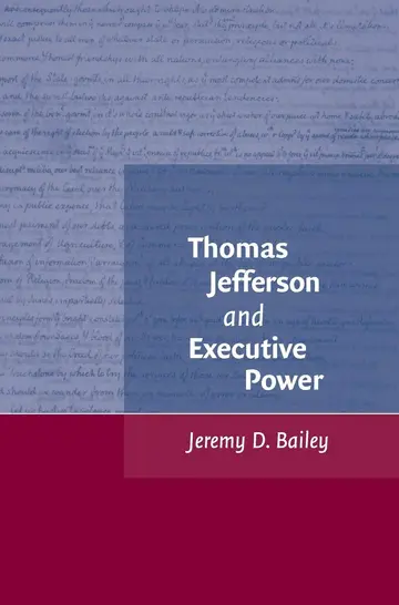 Cover of Thomas Jefferson and Executive Power