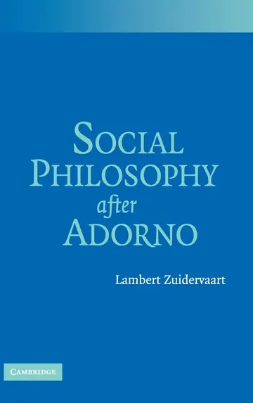 Cover of Social Philosophy after Adorno