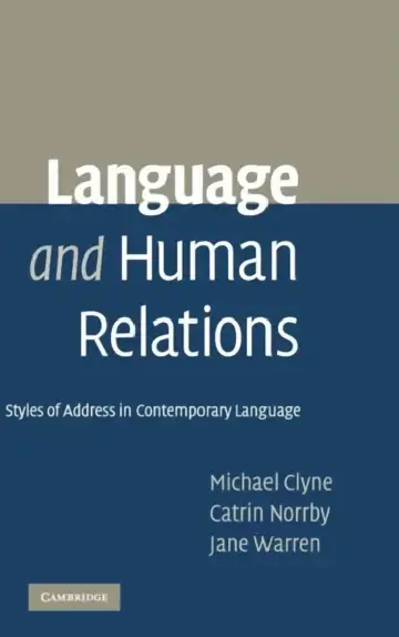 Cover of Language and Human Relations