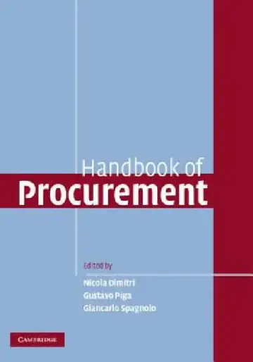 Cover of Handbook of Procurement