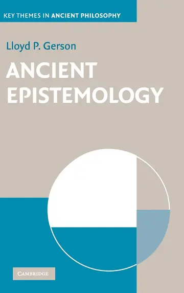 Cover of Ancient Epistemology