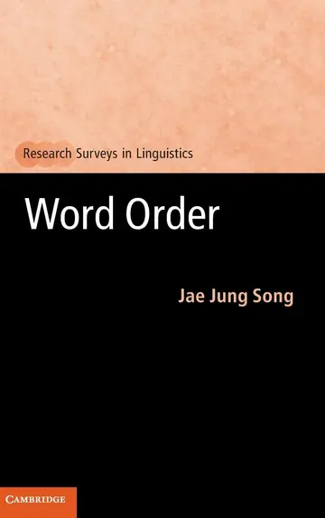 Cover of Word Order