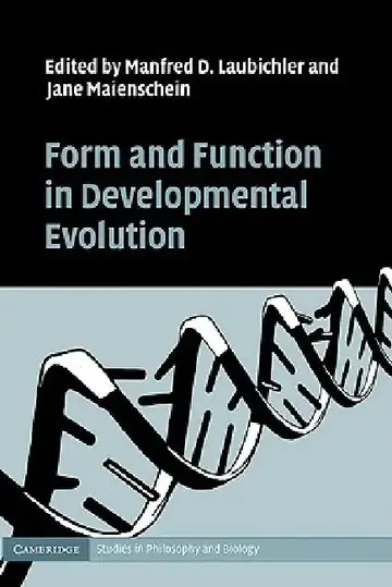 Cover of Form and Function in Developmental Evolution