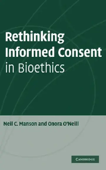 Cover of Rethinking Informed Consent in Bioethics