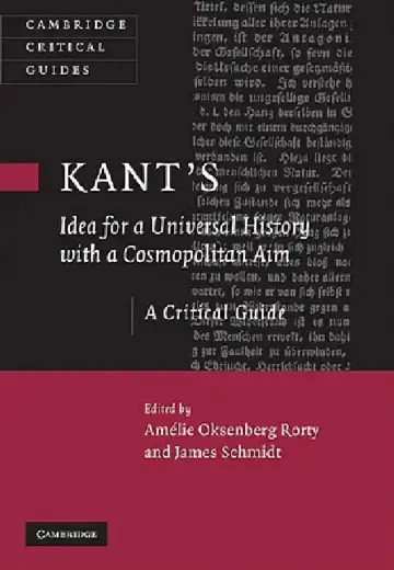 Cover of Kant's Idea for a Universal History with a Cosmopolitan Aim