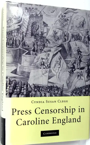 Cover of Press Censorship in Caroline England