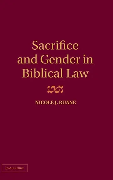 Cover of Sacrifice and Gender in Biblical Law