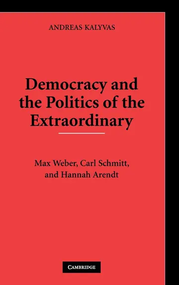Cover of Democracy and the Politics of the Extraordinary