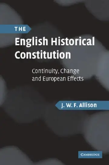 Cover of The English Historical Constitution