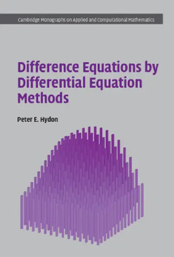 Cover of Difference Equations by Differential Equation Methods