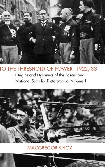 Cover of To the Threshold of Power, 1922/33