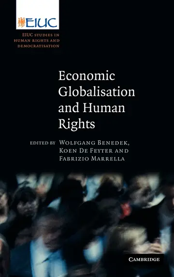 Cover of Economic Globalisation and Human Rights