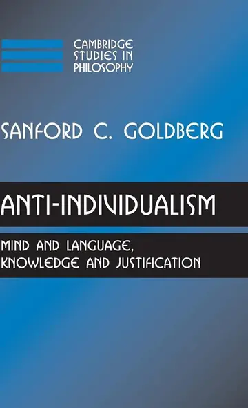 Cover of Anti-Individualism