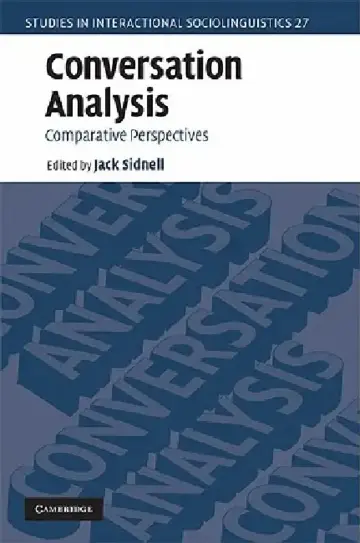 Cover of Conversation Analysis