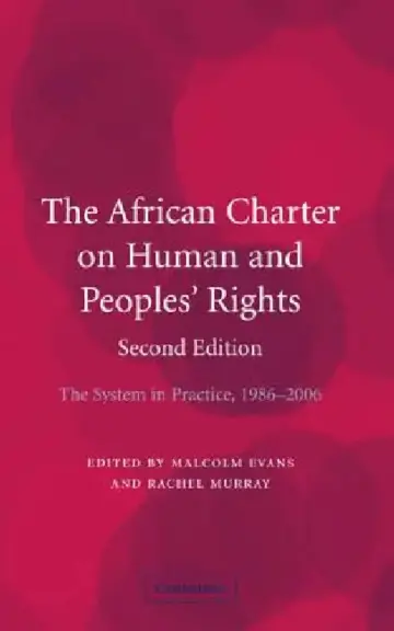 Cover of The African Charter on Human and Peoples' Rights
